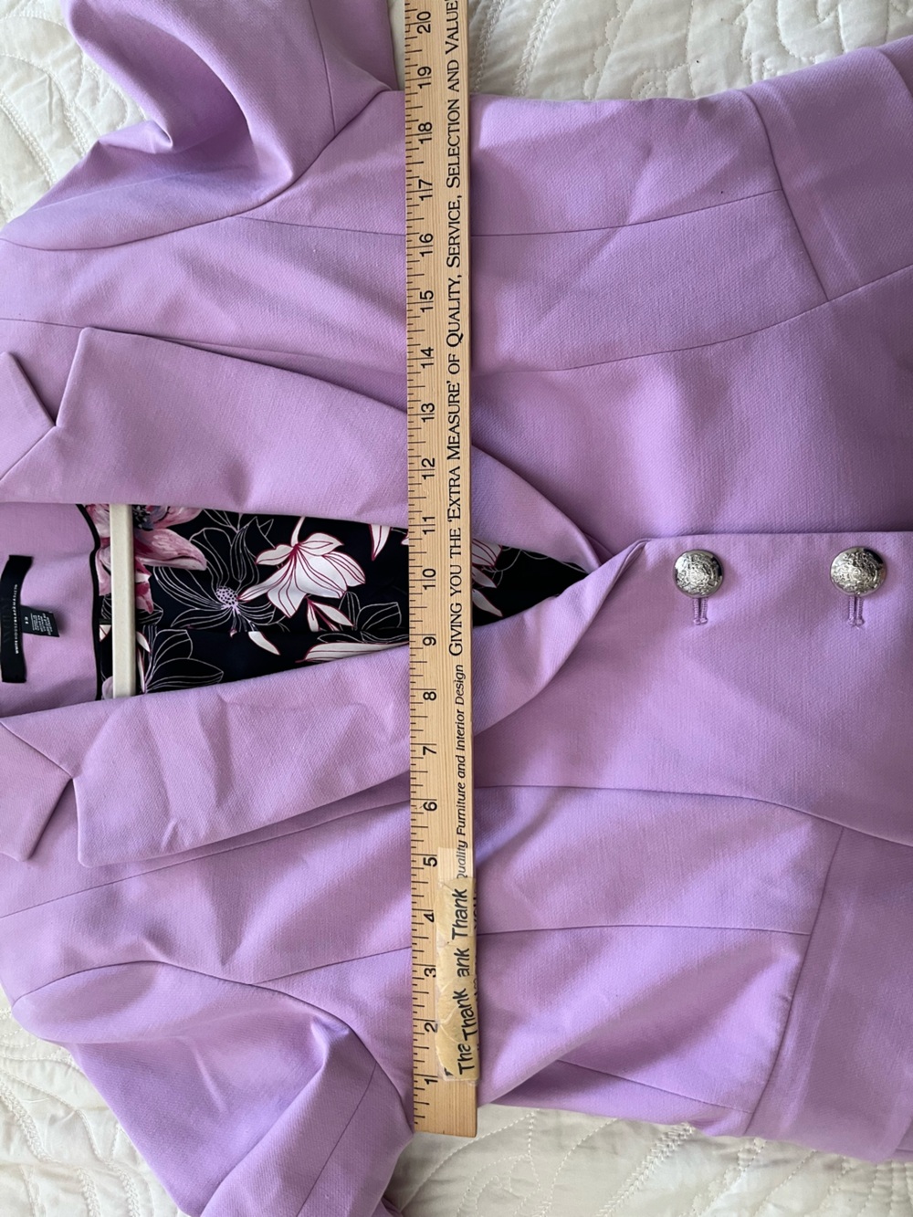 White House Black Market Lilac Fitted Blazer 12 - Picture 5 of 11